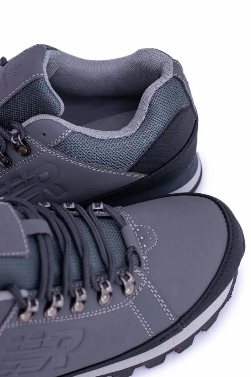 Obuwie Trekkingowe Męskie>Boto Solidne Męskie Szare Buty Trekkingowe Newlans