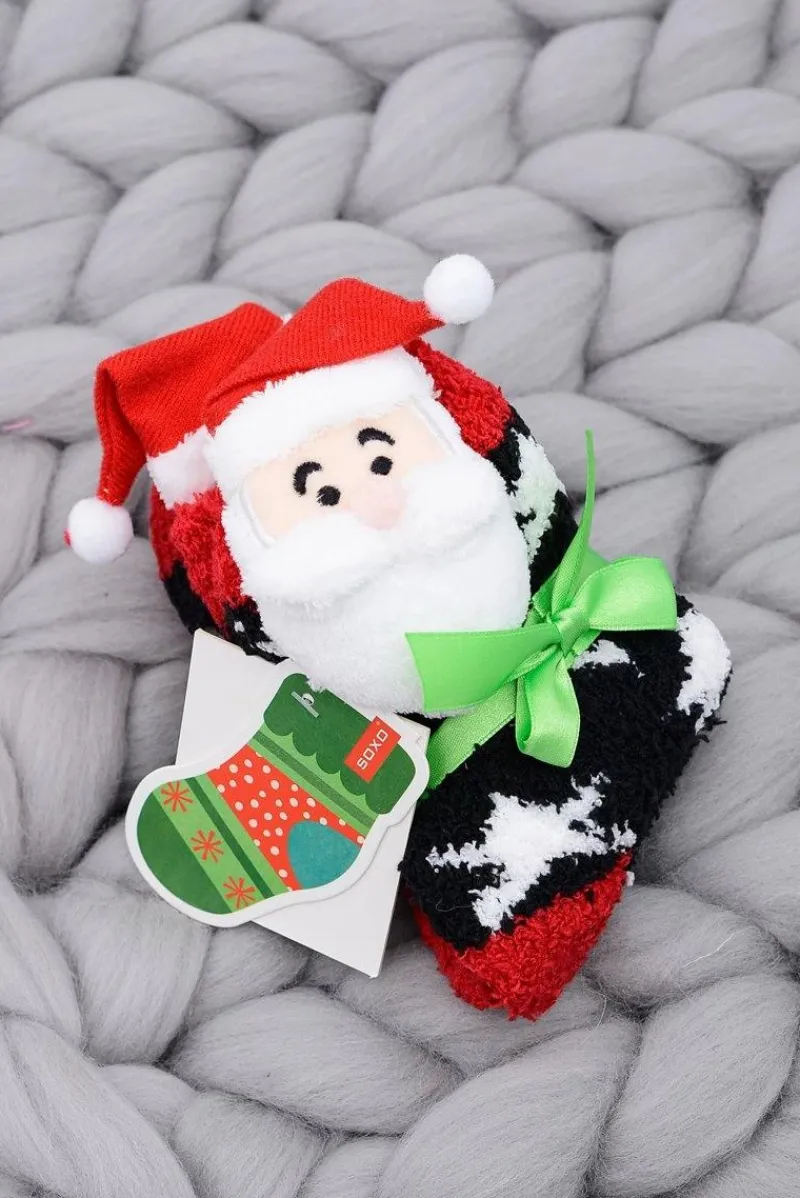 Online Boto Soxo Dziecięce Świąteczne Skarpetki Mikołaj