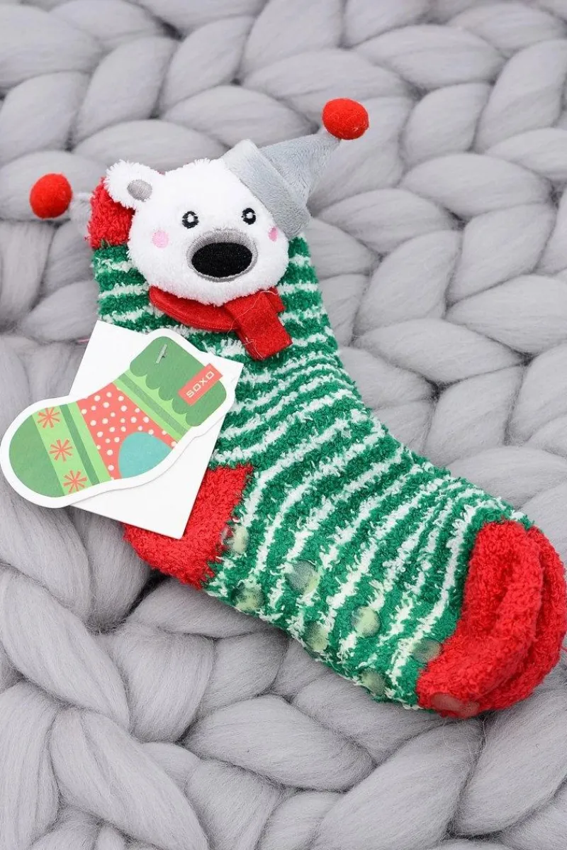 Soxo Dziecięce Świąteczne Skarpetki Misio Skarpetki|Skarpetki