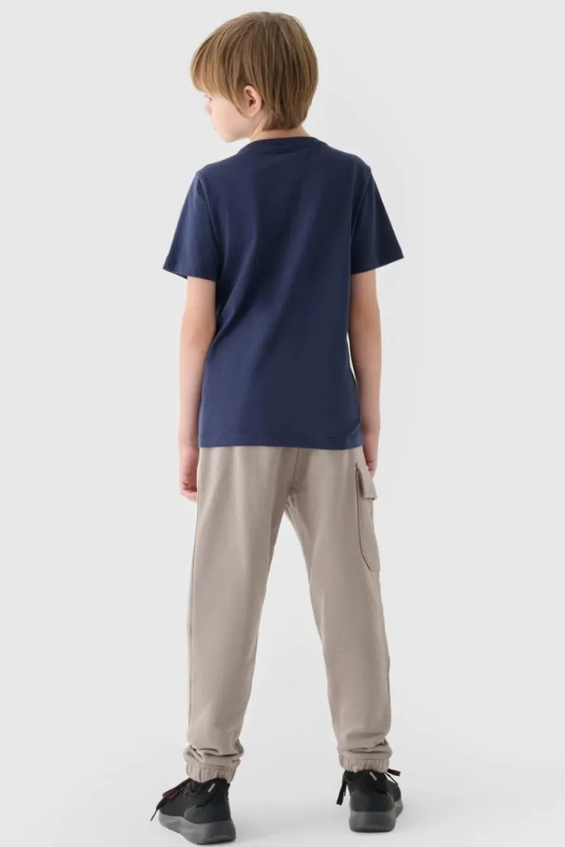 Discount Spodnie Chłopięce Dresowe Joggery JWAW24TTROM760-26S Szare Dzieci Spodnie Dziecięce|Odzież 4F