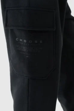 Outlet 4F Spodnie Chłopięce Dresowe Joggery JWAW24TTROM760-20S Czarne Czarny