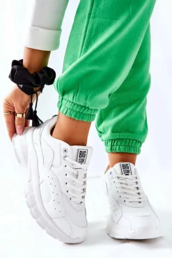 Best Sportowe Buty Big Star II274286 Białe Damskie Buty Sportowe Big Star