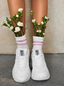 Best Sportowe Buty Big Star II274286 Białe Damskie Buty Sportowe Big Star