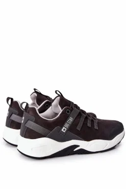 Sale Sportowe Buty Big Star Memory Foam Szare II174184 Męskie Obuwie Trekkingowe Męskie