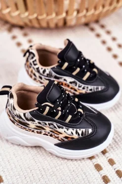 Boto Sportowe Buty Dziecięce Czarne Dante