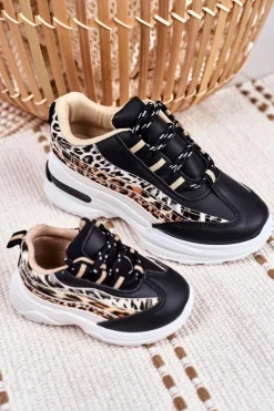 Boto Sportowe Buty Dziecięce Czarne Dante