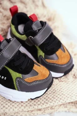 Clearance Boto Sportowe Buty Dziecięce Czarne ABCKIDS B932104063 Czarny