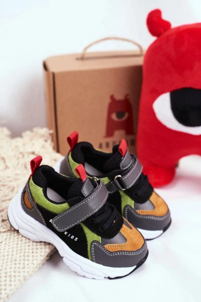 Clearance Boto Sportowe Buty Dziecięce Czarne ABCKIDS B932104063 Czarny