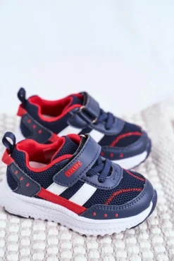 Sportowe Buty Dziecięce Granatowe ABCKIDS B933104083 Dzieci Chłopięce|Dziewczęce