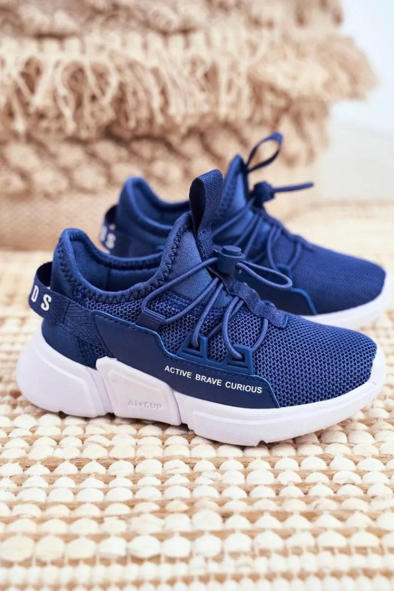 Dziewczęce>Boto Sportowe Buty Dziecięce Młodzieżowe Granatowe ABCKIDS B012210073