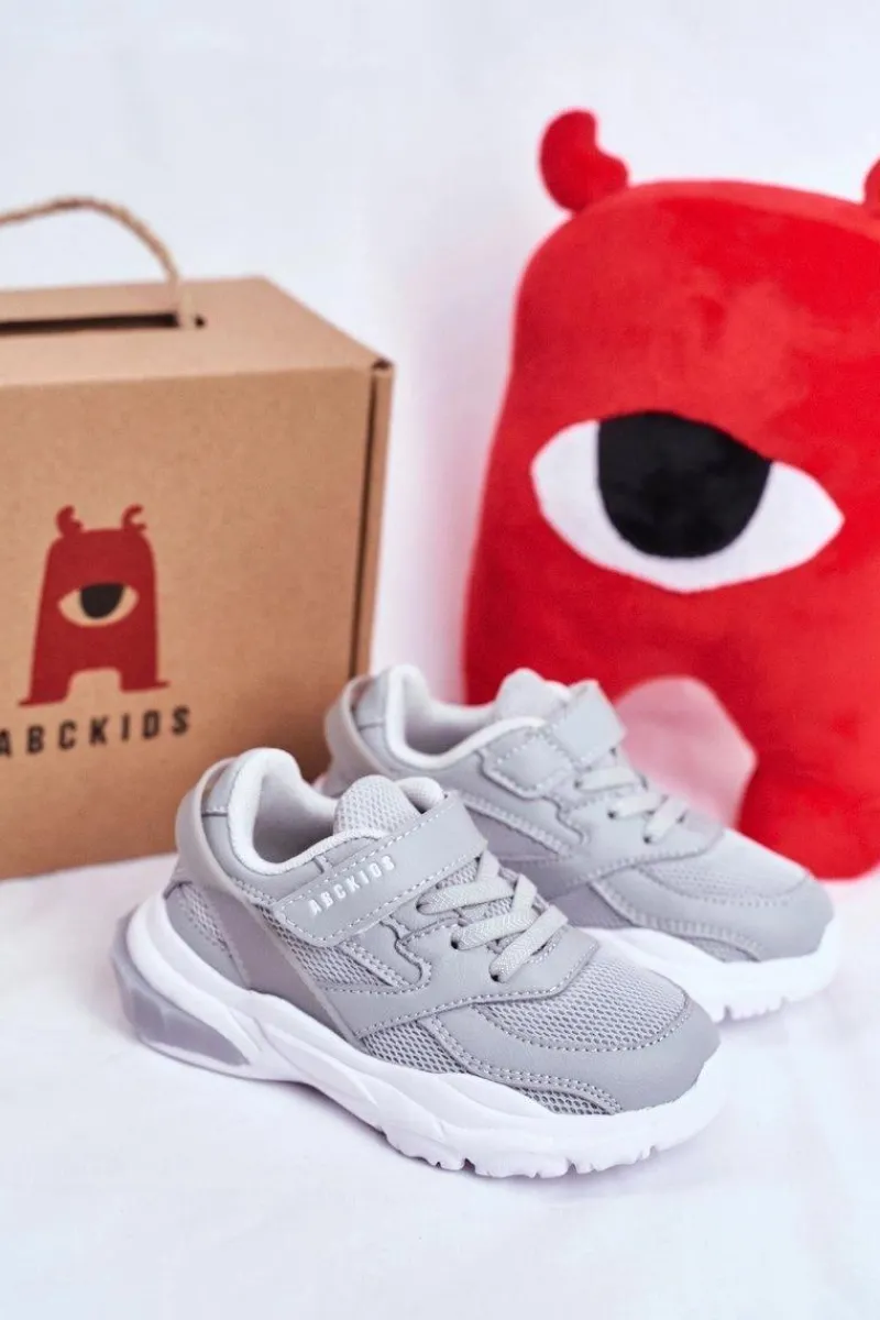 Hot Boto Sportowe Buty Dziecięce Młodzieżowe Szare ABCKIDS B933204077