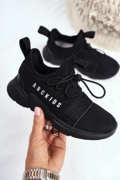 Online Boto Sportowe Buty Dziecięce Młodzieżowe Czarne ABCKIDS B012310074