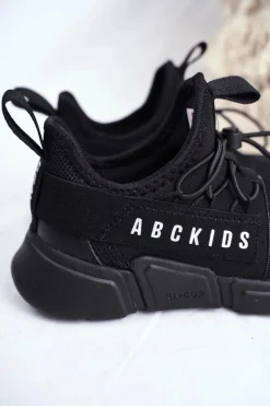 Online Boto Sportowe Buty Dziecięce Młodzieżowe Czarne ABCKIDS B012310074