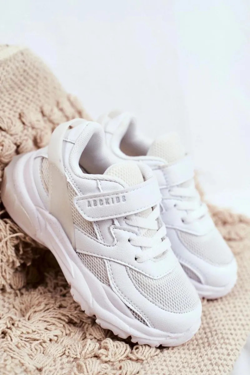 Outlet Boto Sportowe Buty Dziecięce Młodzieżowe Białe ABCKIDS B933204077