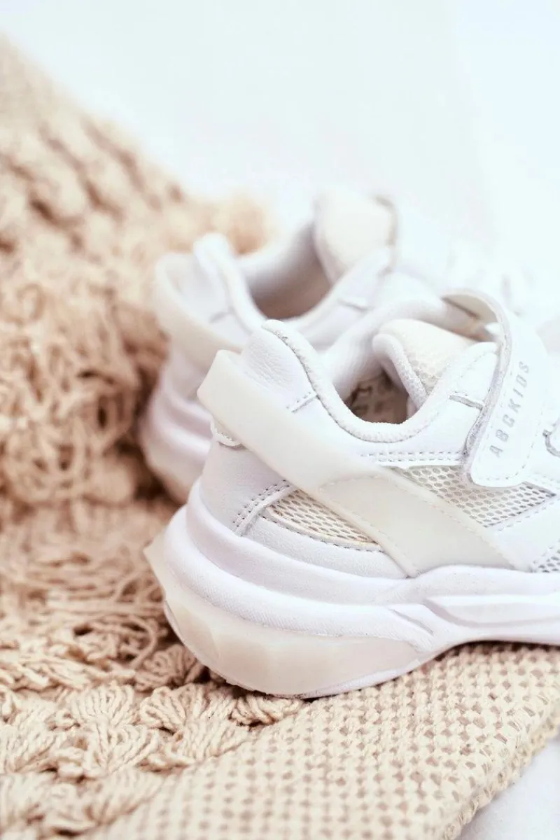 Outlet Boto Sportowe Buty Dziecięce Młodzieżowe Białe ABCKIDS B933204077