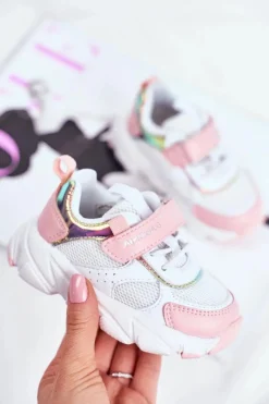 Discount Sportowe Buty Dziecięce Różowe ABCKIDS B011104349 Dzieci Dziewczęce