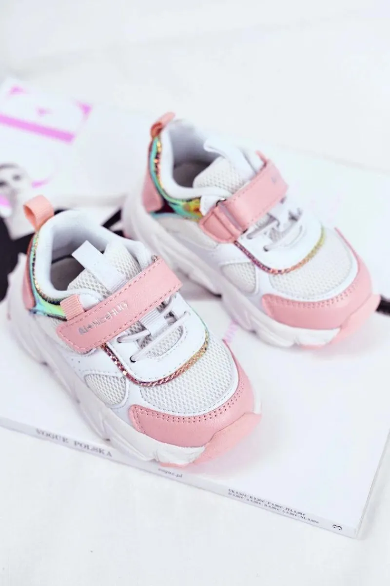 Discount Sportowe Buty Dziecięce Różowe ABCKIDS B011104349 Dzieci Dziewczęce