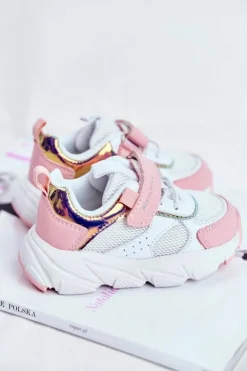 Discount Sportowe Buty Dziecięce Różowe ABCKIDS B011104349 Dzieci Dziewczęce