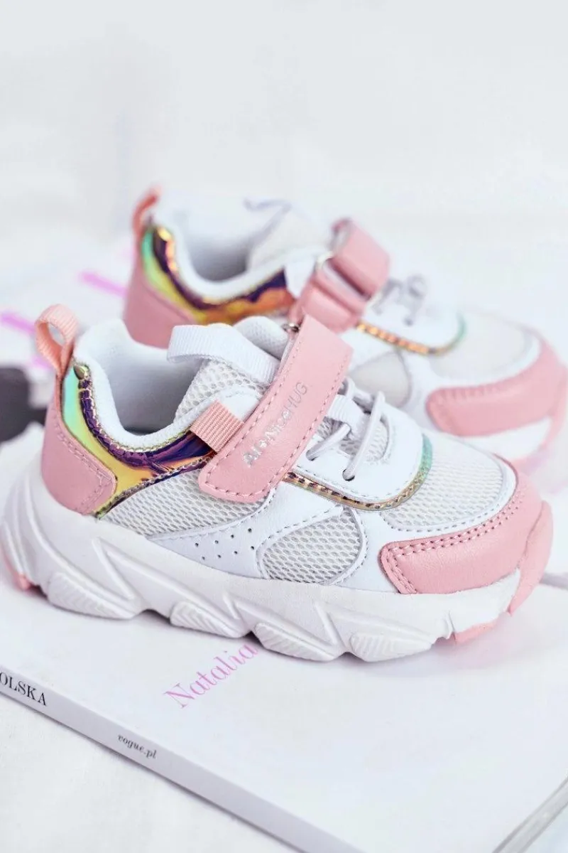 Discount Sportowe Buty Dziecięce Różowe ABCKIDS B011104349 Dzieci Dziewczęce