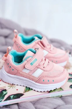 Best Sportowe Buty Dziecięce Różowe ABCKIDS B933104083 Dzieci Dziewczęce