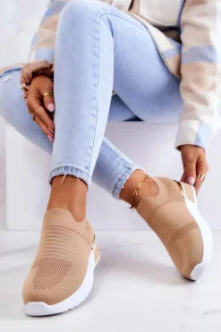 Evento Sportowe Buty Materiałowe Beżowe Lorento