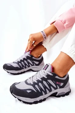 Trampki Damskie Big Star|Buty Sportowe Na Platformie></noscript>Big Star Shoes Sportowe Buty Memory Foam Big Star GG274499 Szare