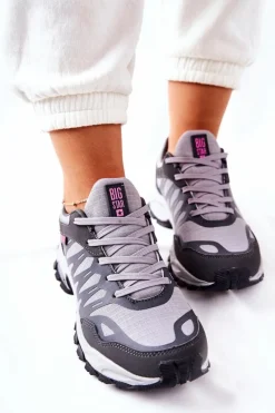 Trampki Damskie Big Star|Buty Sportowe Na Platformie></noscript>Big Star Shoes Sportowe Buty Memory Foam Big Star GG274499 Szare