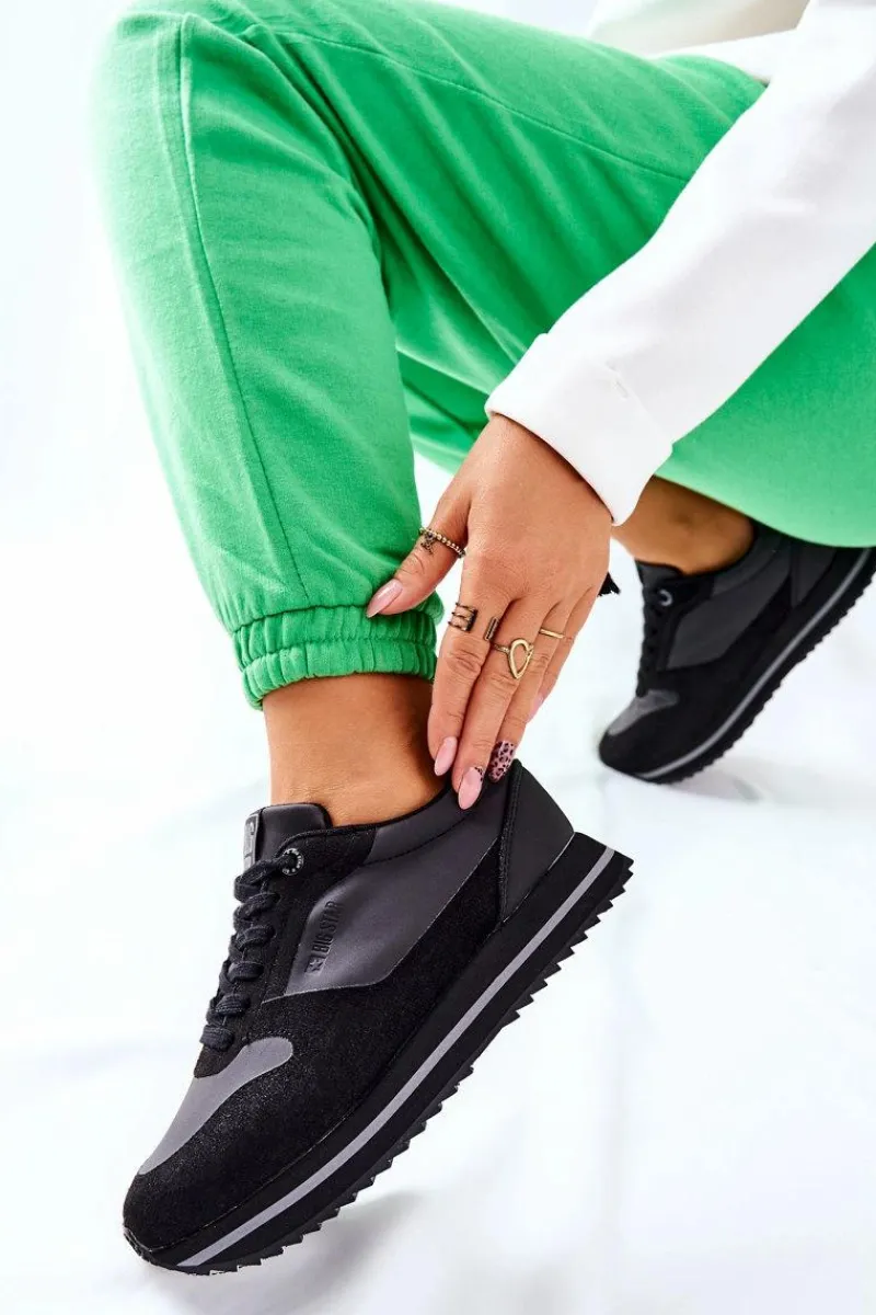 Buty Sportowe Big Star>Big Star Shoes Sportowe Buty Memory Foam Big Star II274217 Czarne