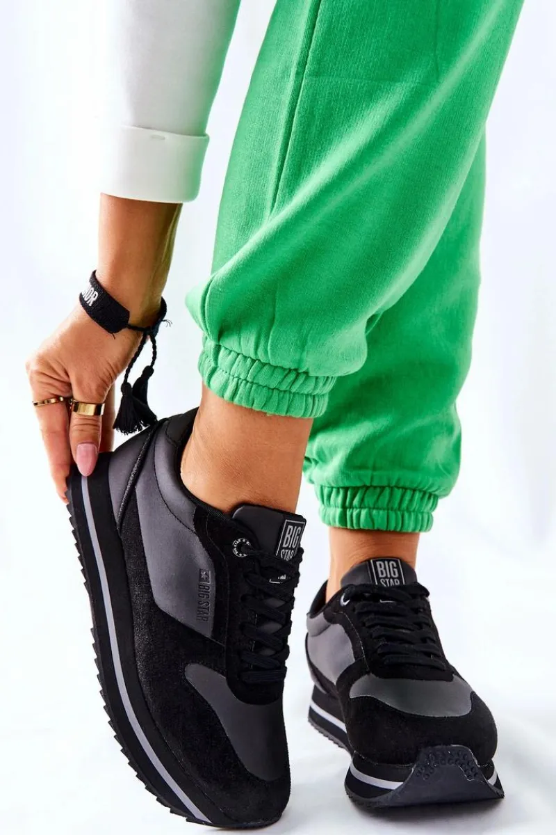 Buty Sportowe Big Star>Big Star Shoes Sportowe Buty Memory Foam Big Star II274217 Czarne