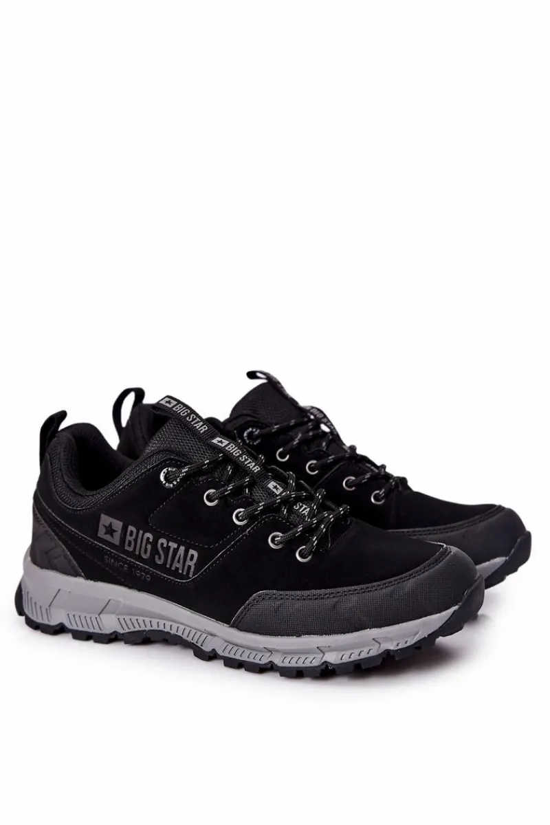 Obuwie Sportowe Męskie>Big Star Shoes Sportowe Buty Męskie Big Star II174182 Czarne
