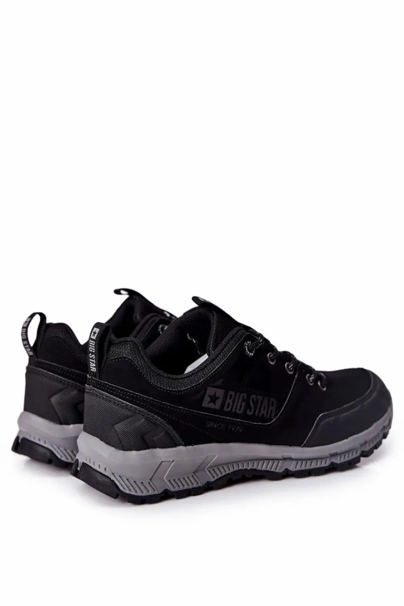 Obuwie Sportowe Męskie>Big Star Shoes Sportowe Buty Męskie Big Star II174182 Czarne