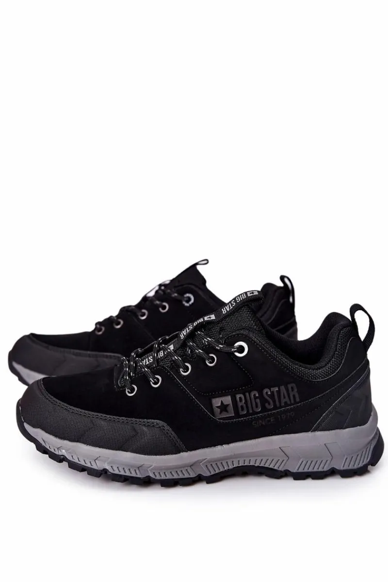 Obuwie Sportowe Męskie>Big Star Shoes Sportowe Buty Męskie Big Star II174182 Czarne