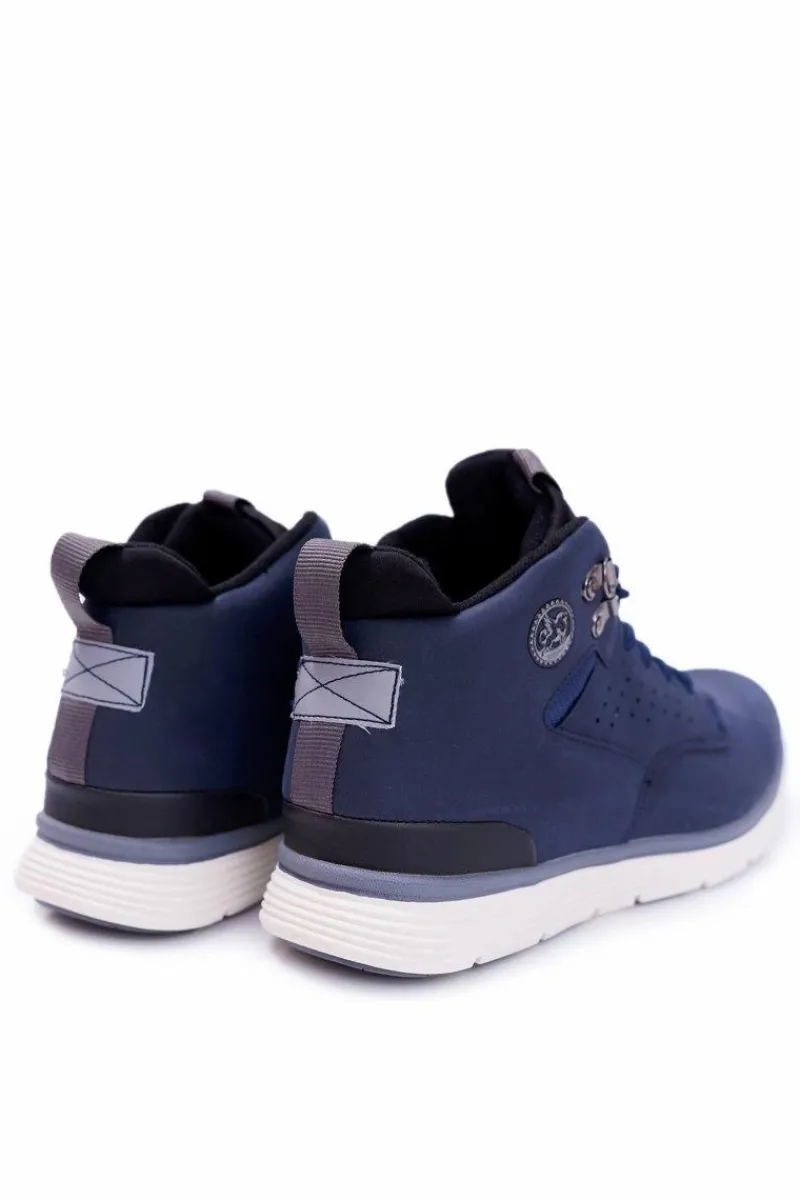 Obuwie Sportowe Męskie>Boto Sportowe Buty Męskie Ocieplane Granatowe Castillo