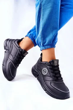 Discount Big Star Shoes Sportowe Buty Na Platformie Big Star II274313 Czarne Czarny