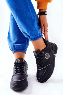 Discount Big Star Shoes Sportowe Buty Na Platformie Big Star II274313 Czarne Czarny