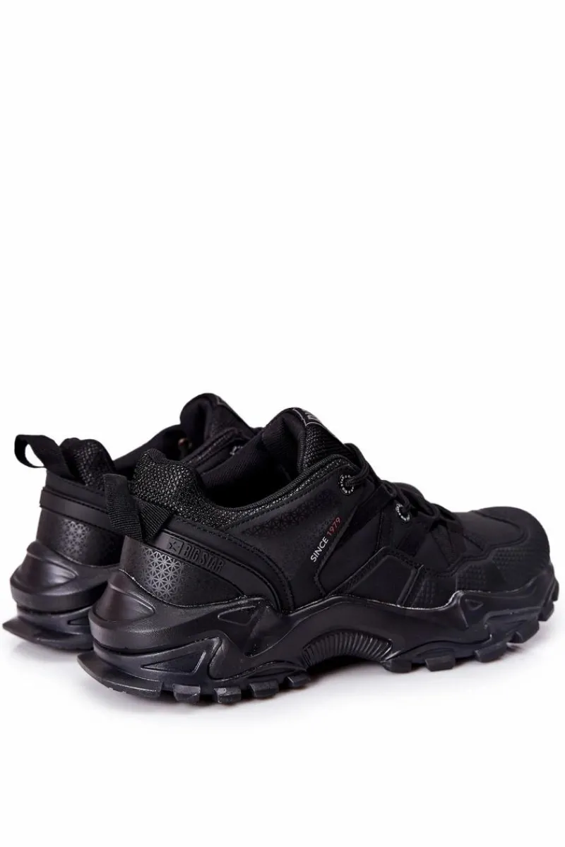 Obuwie Sportowe Męskie>Big Star Shoes Sportowe Buty Sneakersy Męskie Big Star II174113 Czarne