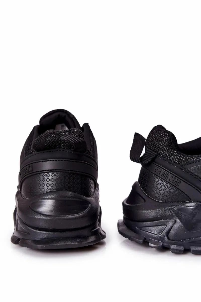 Obuwie Sportowe Męskie>Big Star Shoes Sportowe Buty Sneakersy Męskie Big Star II174113 Czarne