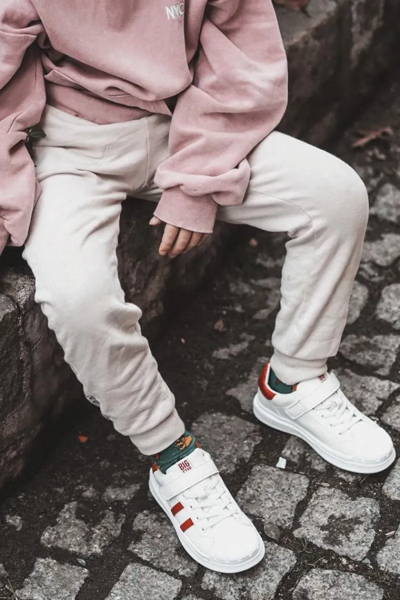 Discount Big Star Shoes Sportowe Dziecięce Big Star Na Rzepy Białe GG374020