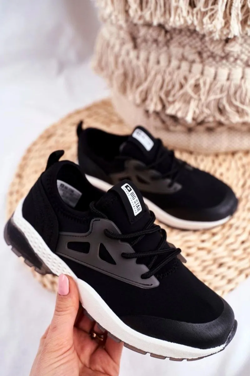 Sportowe Dziecięce Big Star Czarne FF374147 Dzieci Dziewczęce