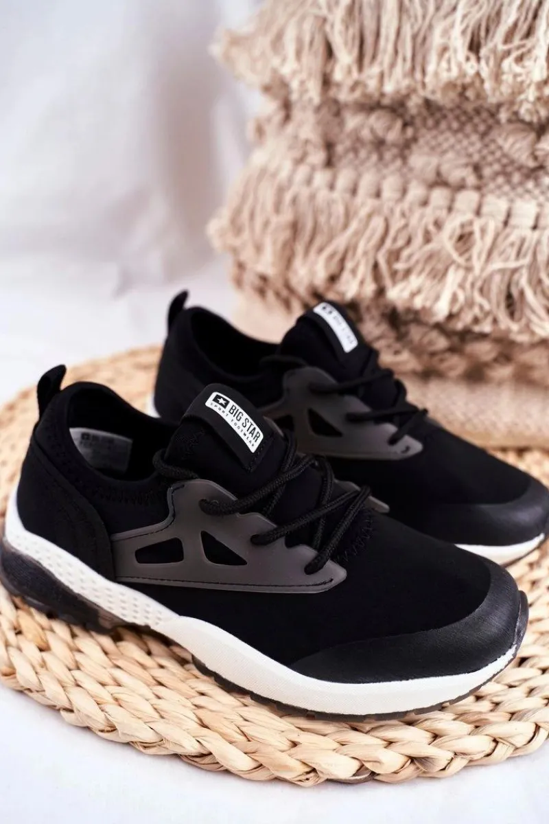 Sportowe Dziecięce Big Star Czarne FF374147 Dzieci Dziewczęce