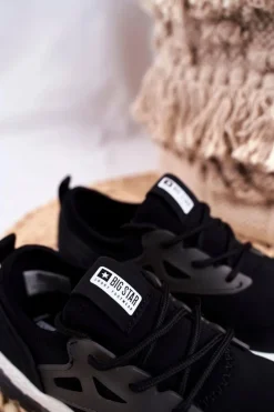 Sportowe Dziecięce Big Star Czarne FF374147 Dzieci Dziewczęce