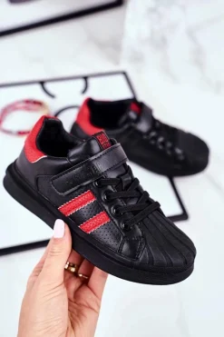 Chłopięce>Big Star Shoes Sportowe Dziecięce Big Star Na Rzepy Czarne GG374022