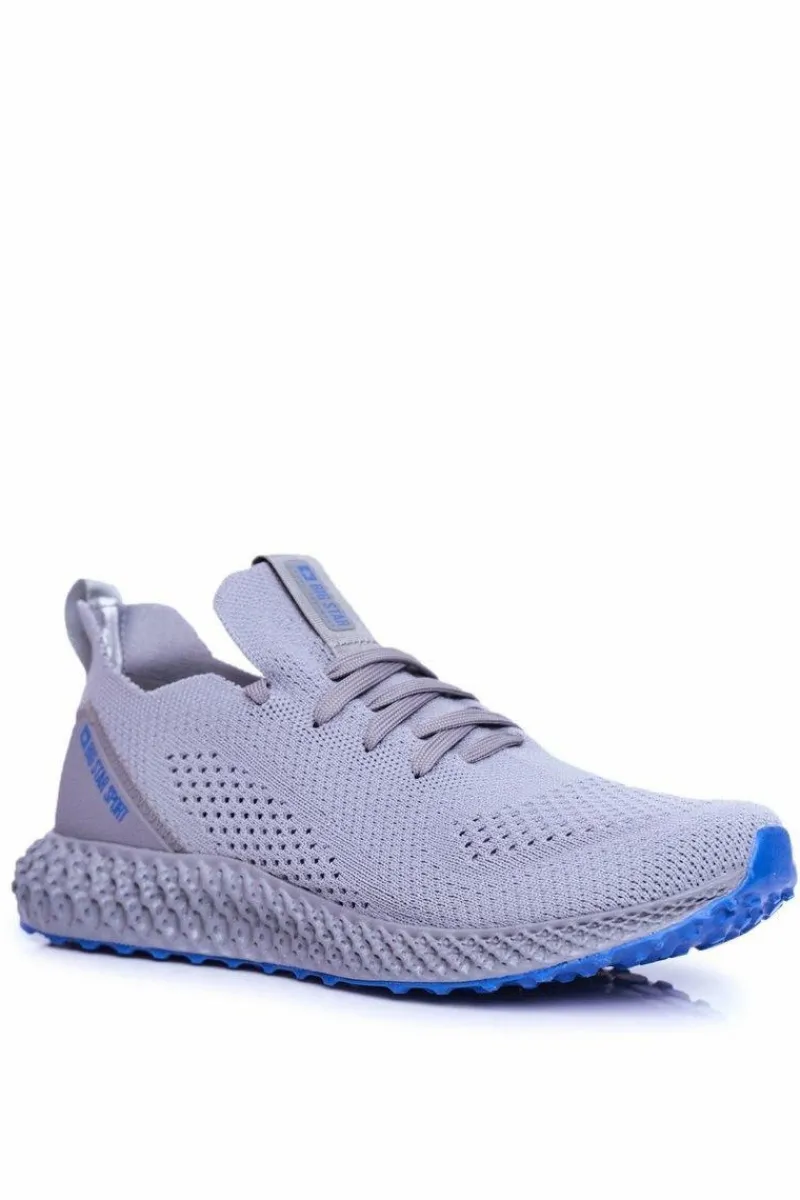 Obuwie Sportowe Męskie>Big Star Shoes Sportowe Męskie Buty Big Star Szare FF174236