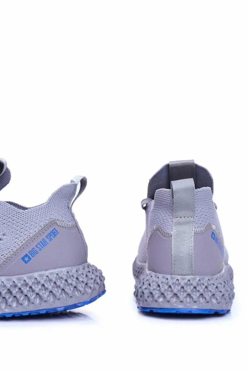 Obuwie Sportowe Męskie>Big Star Shoes Sportowe Męskie Buty Big Star Szare FF174236
