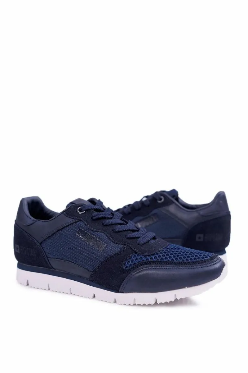 Trampki Męskie Big Star|Obuwie Sportowe Męskie>Big Star Shoes Sportowe Męskie Buty Big Star Granatowe DD174108