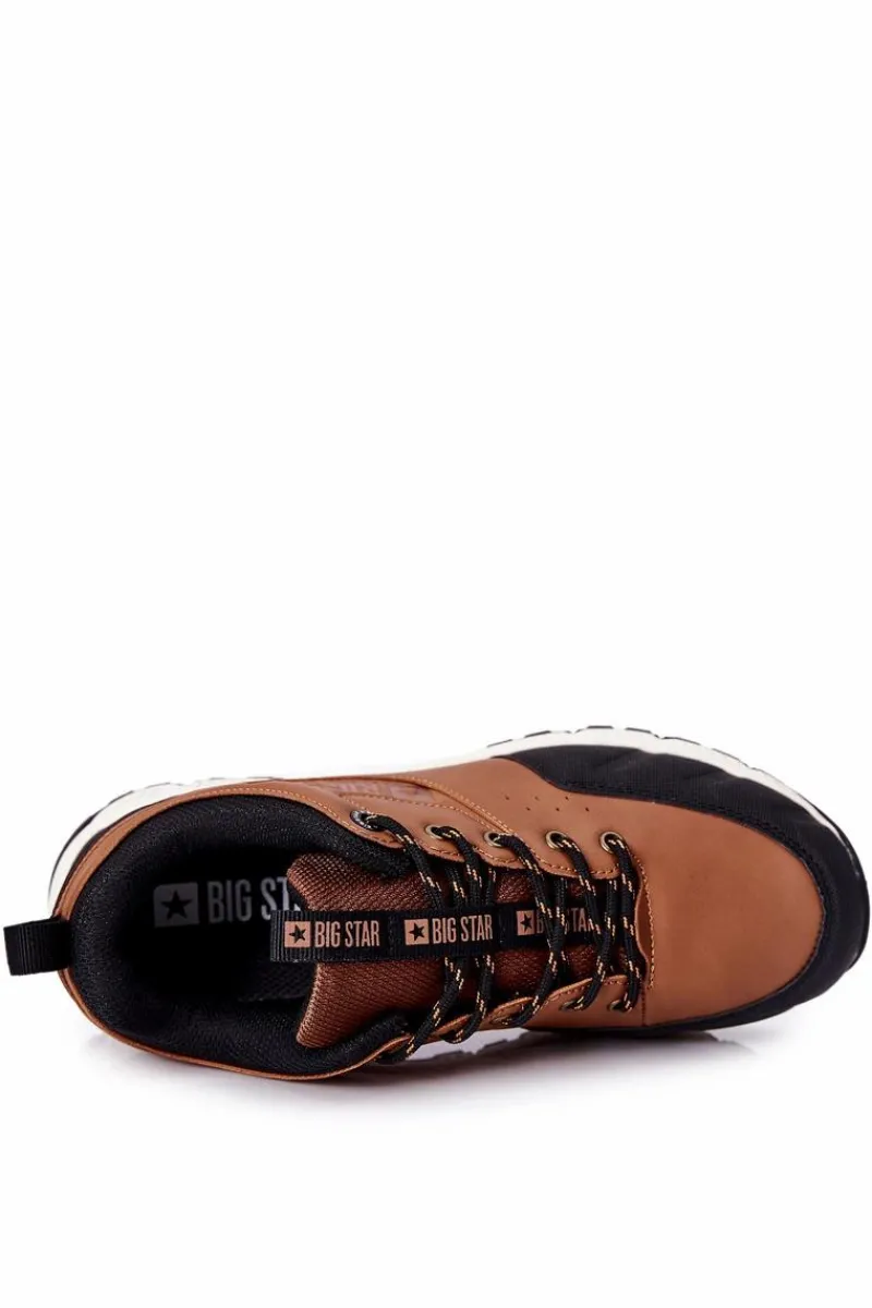 Obuwie Sportowe Męskie>Big Star Shoes Sportowe Męskie Buty Big Star II174180 Brązowe