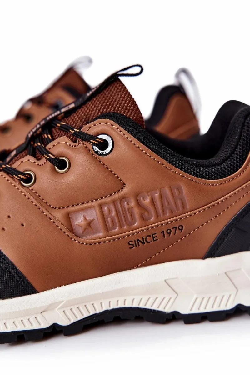 Obuwie Sportowe Męskie>Big Star Shoes Sportowe Męskie Buty Big Star II174180 Brązowe