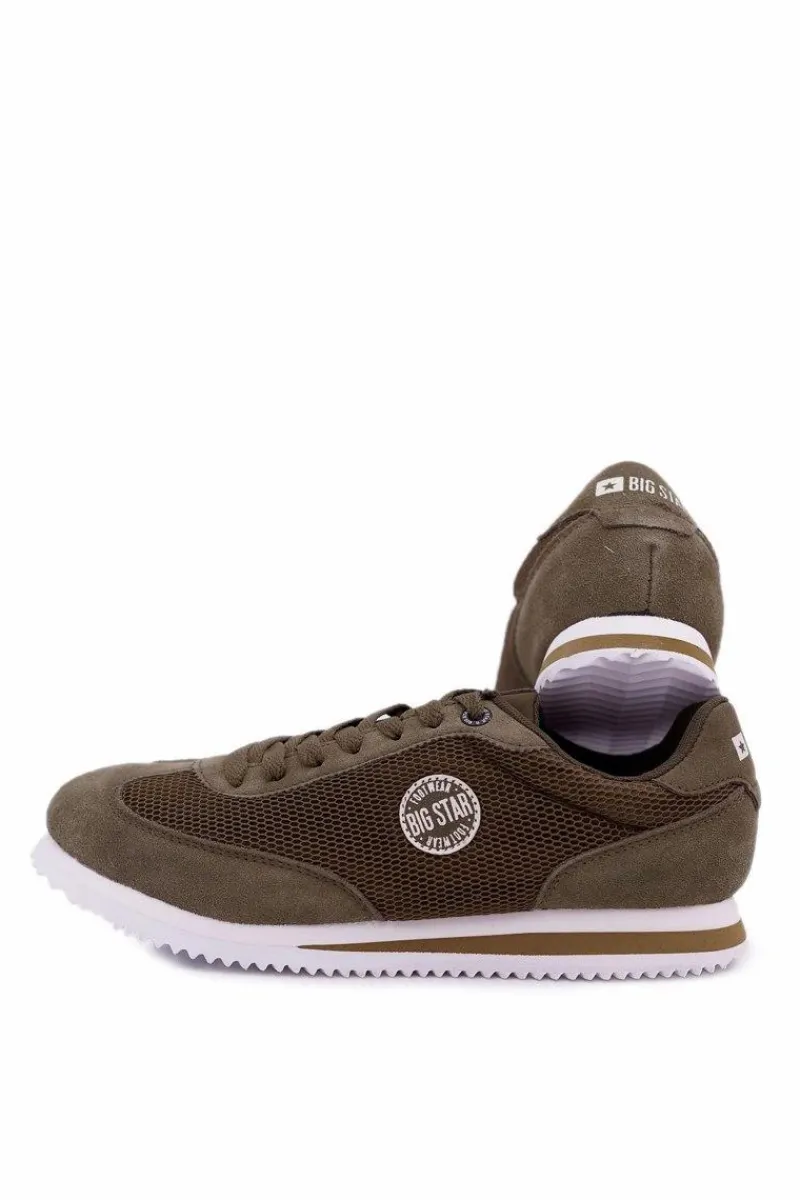 Big Star Shoes Sportowe Męskie Buty Big Star Khaki DD174088