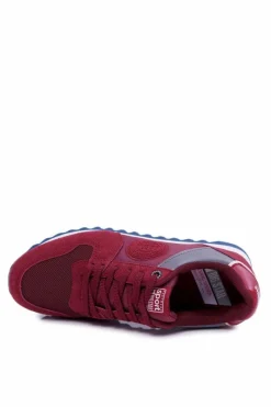 Sale Big Star Shoes Sportowe Męskie Buty Big Star Bordowe DD174349