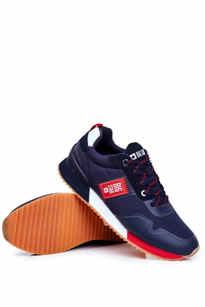 Obuwie Sportowe Męskie>Big Star Shoes Sportowe Męskie Buty Big Star Granatowe GG174182